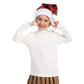 JOYIN 6 Pack Christmas Santa Hat Plaid Santa Hat Luxury Plush Hat for Christmas Costume, Christmas Party Supplies, Holiday Party Favors