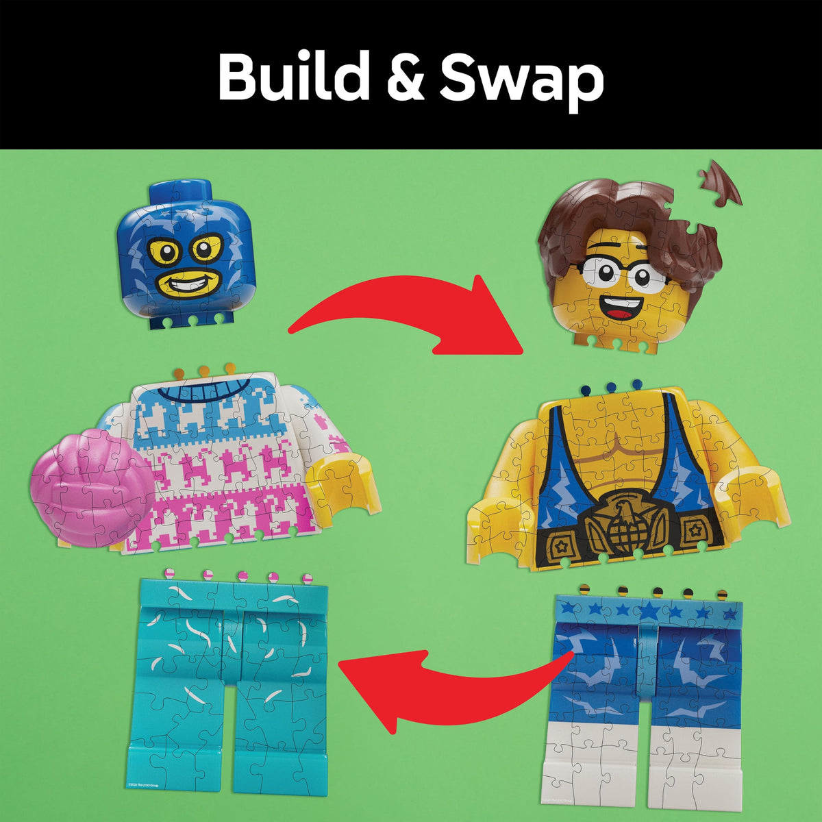 LEGO® Minifigures 100-Piece Puzzle Set 6-Pack