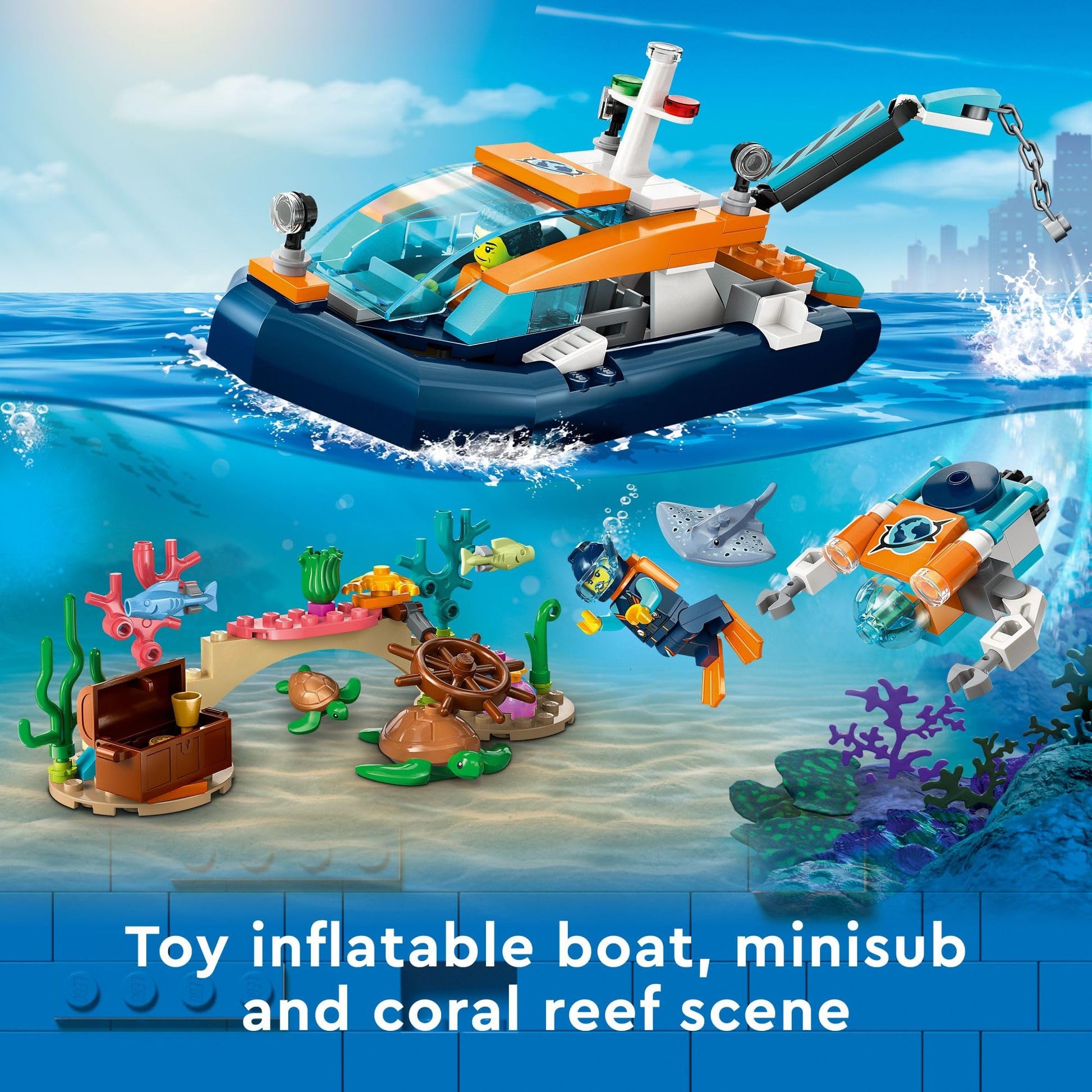 LEGO 60377 City Sea Explorer Boat Set