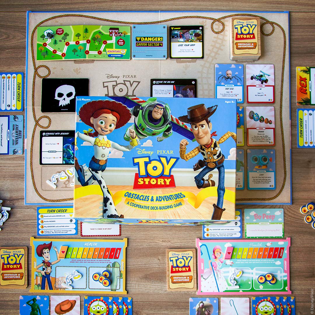 Disney Pixar Toy Story Cooperative Deck-Building Game | Family Board Game Featuring Characters and Artwork from Toy Story Movies and Short Films |