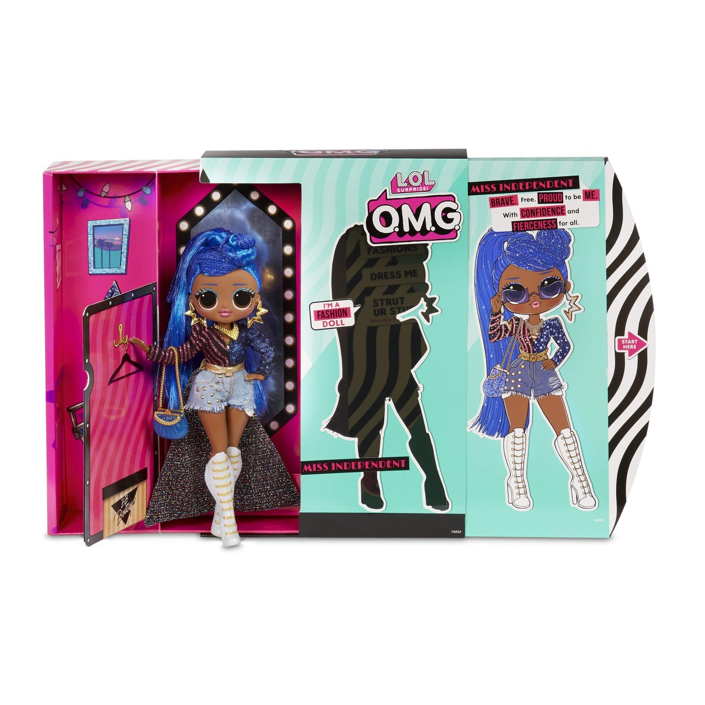 L.O.L. Surprise! O.M.G. Miss Independent Fashion Doll with 20 Surprises,Multicolor
