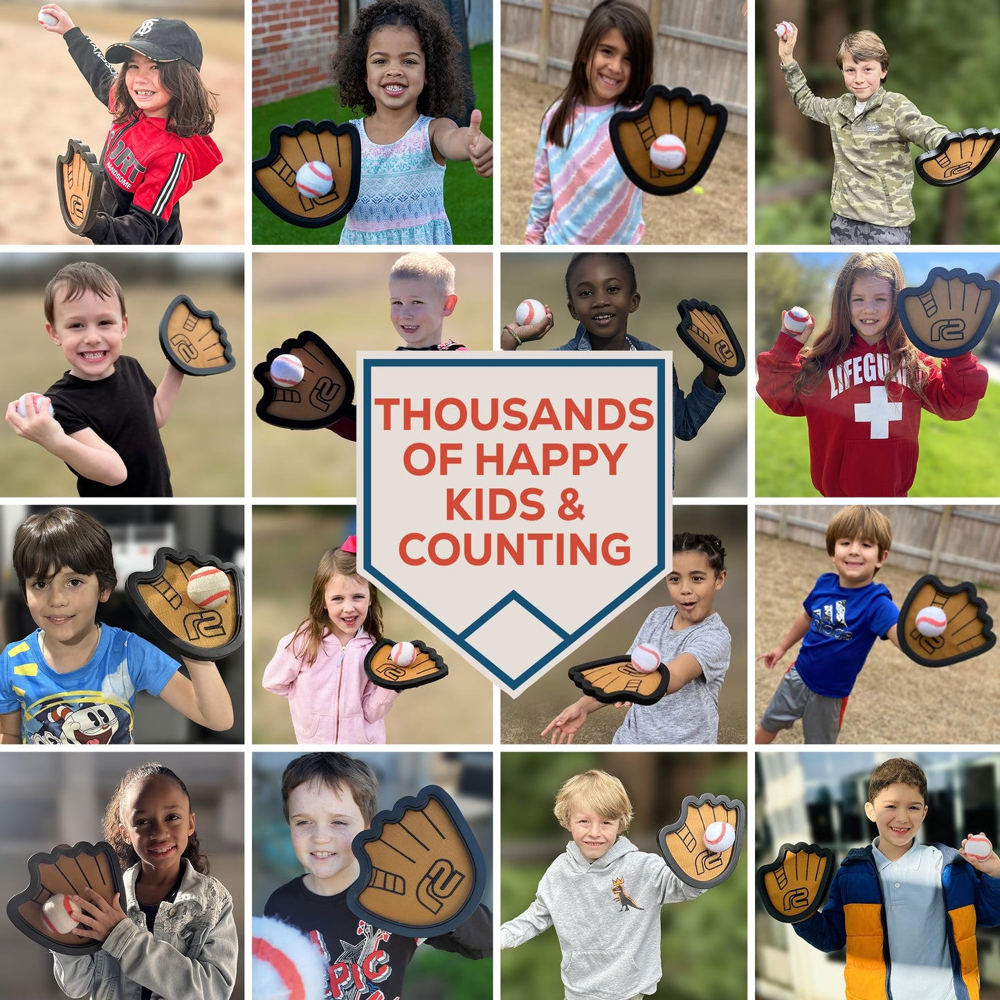 Baseball Toss and Catch Game - Outdoor Games & Yard Toys for Boys or Girls - 2 3 4 5 Year Old Boy Birthday Gifts - Toddler Boy Toys & Summer Outdoor
