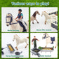 TUSAUW Horse Stable Playset, Horse Toys Set for Kids Birthday Gifts with 2 Horses and 2 Riders, Realistic Horse Stable Club Playset, Farm Animals