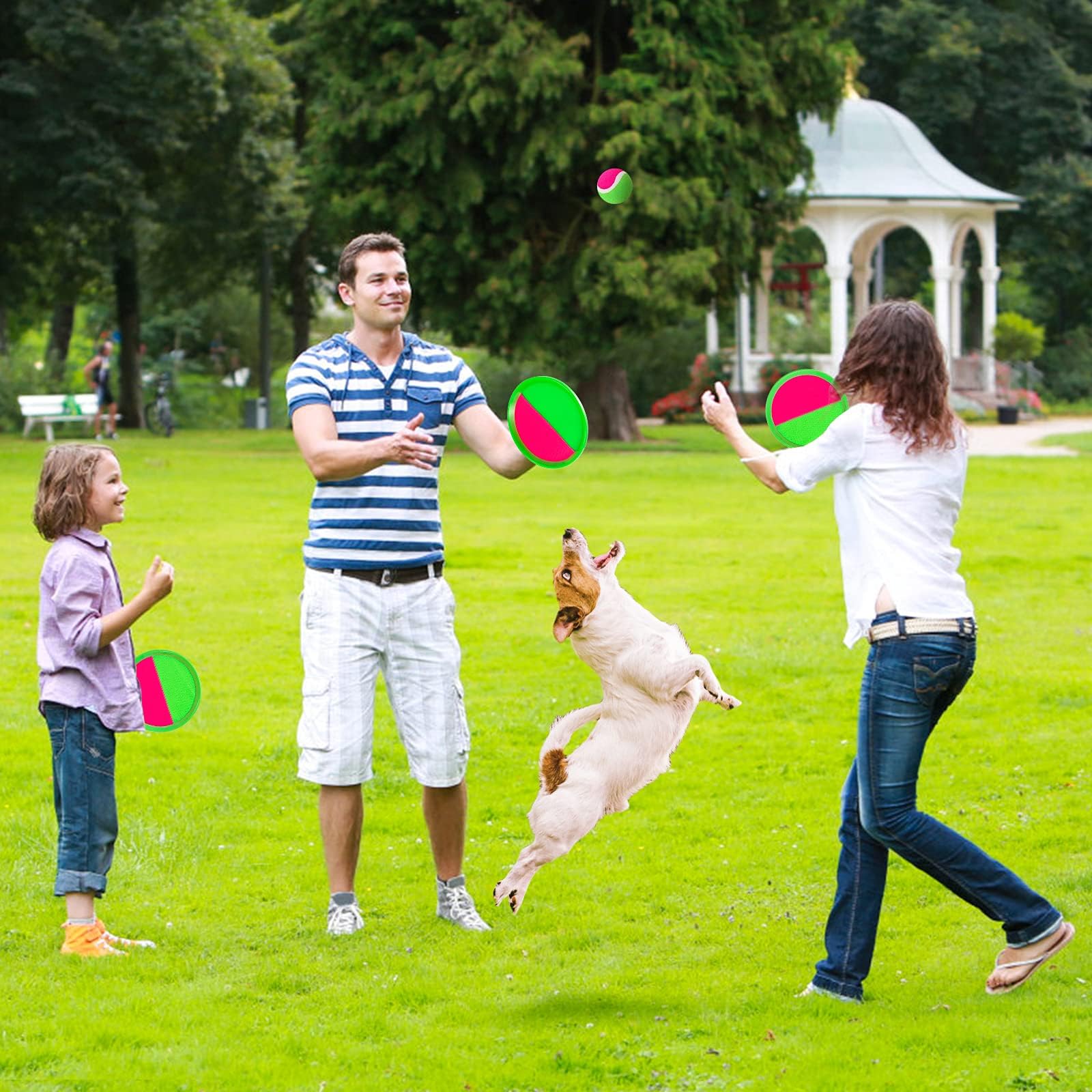 Beach Toys, Toss and Catch Ball Set, Outdoor Games, Beach Games for Kids