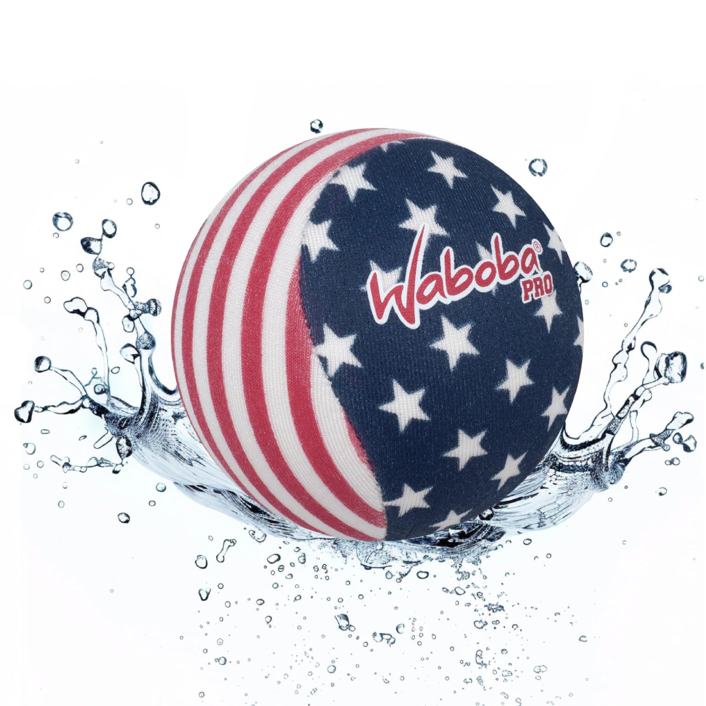 Waboba Water Bouncing Pro Ball-Stars & Stripes, White/Red/Blue