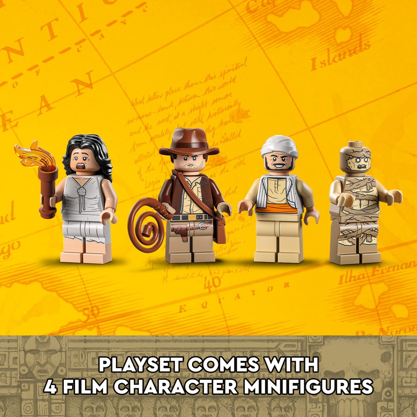 LEGO Indiana Jones Escape from The Lost Tomb 77013 Building Toy, Featuring a Mummy and an Indiana Jones Minifigure from Raiders of The Lost Ark Movie