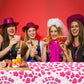Let's Go Girls Tablecloths, 3 Pcs Cowgirl Birthday Supplies Rectangle Table Covers, Disposable Disco Cowgirl Tablecloth for Bachelorette Party