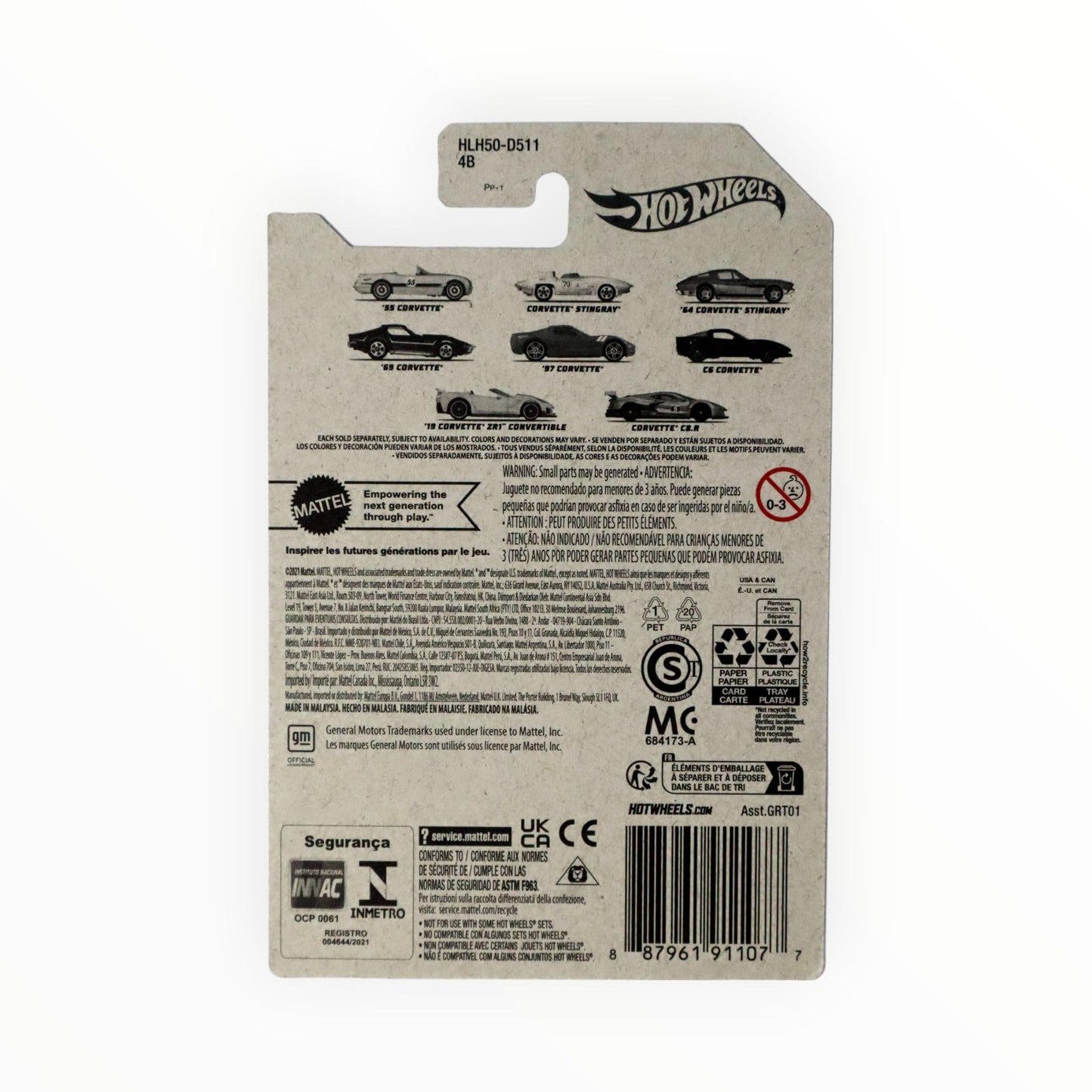 Hot Wheels Corvette Stingray, White 2/8