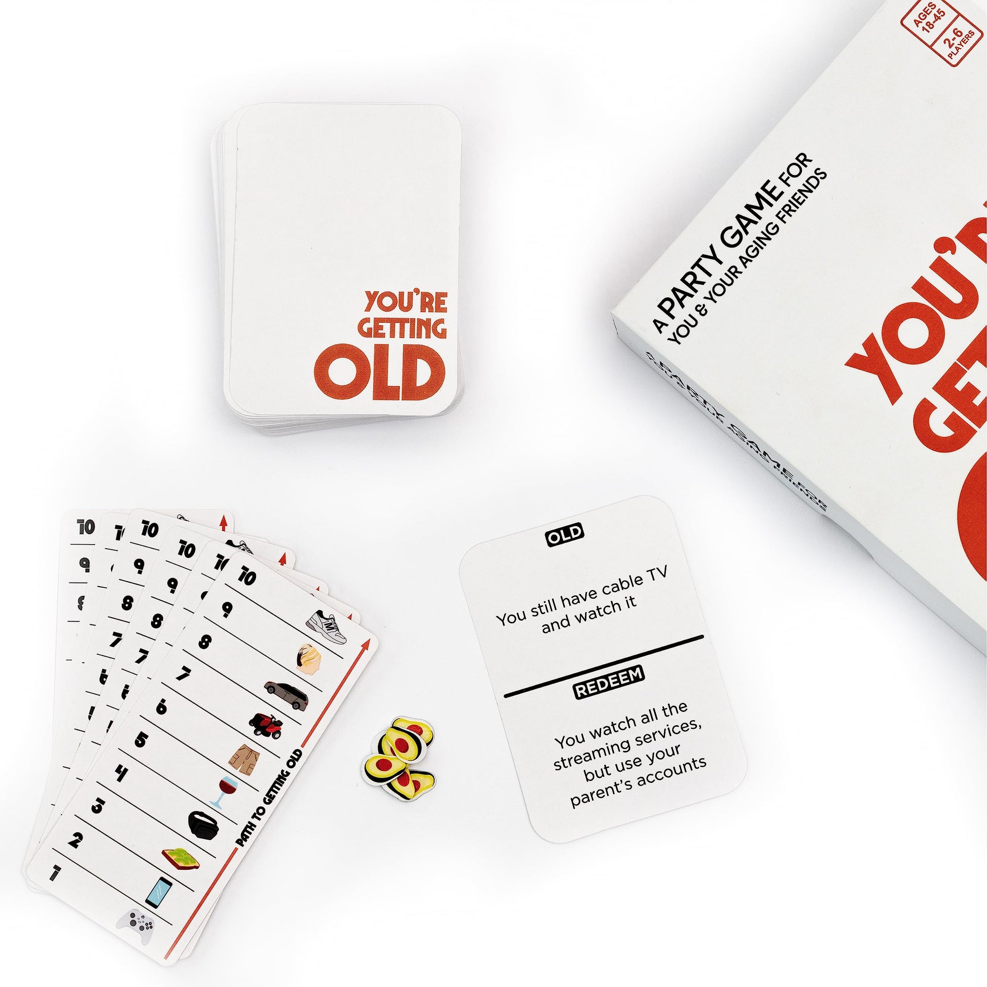 Vango You’re Getting Old - A Party Card Game for Aging Millennials - 2 to 6 Players, Ages 14+