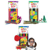 Arts and Crafts for Kids Triple Play Pack, Non-Toxic, Waxed Yarn, Fidget Toy, Reusable Molding and Sculpting Playset, American Made by Wikki Stix, 3