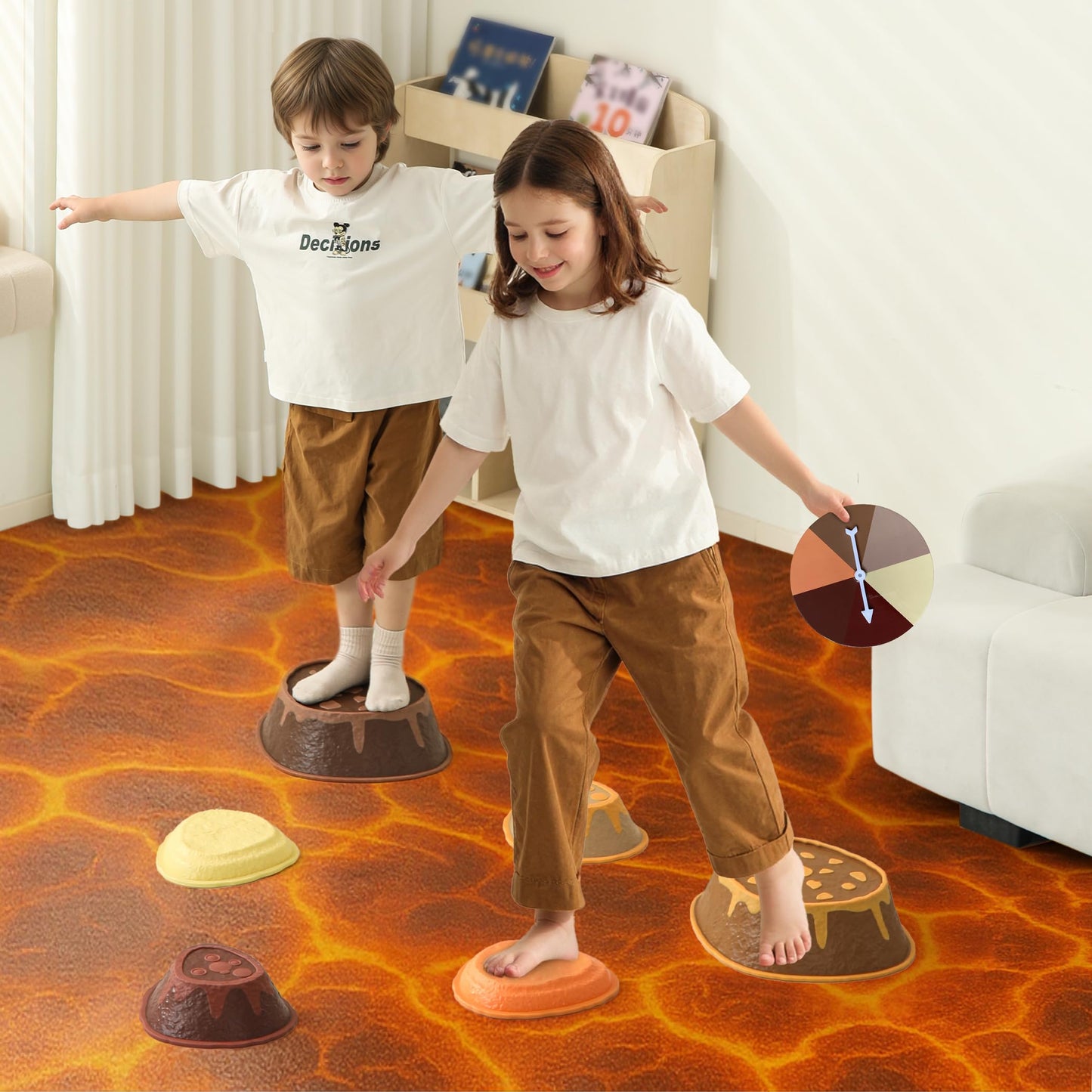 Stepping Stones for Kids, Toddler Balance Toys & Indoor Obstacle Course