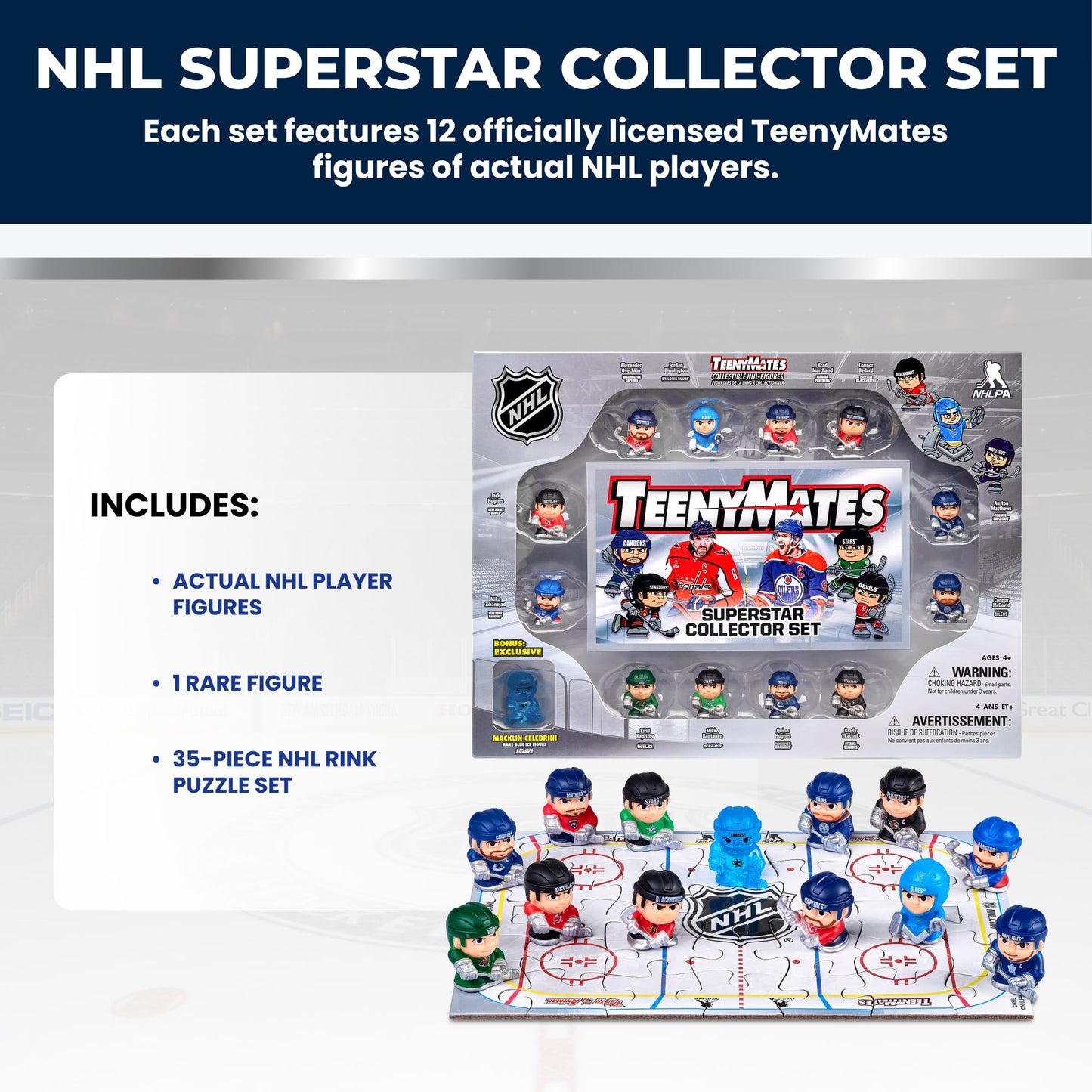 TeenyMates NHL Hockey Action Figures Gift Set
