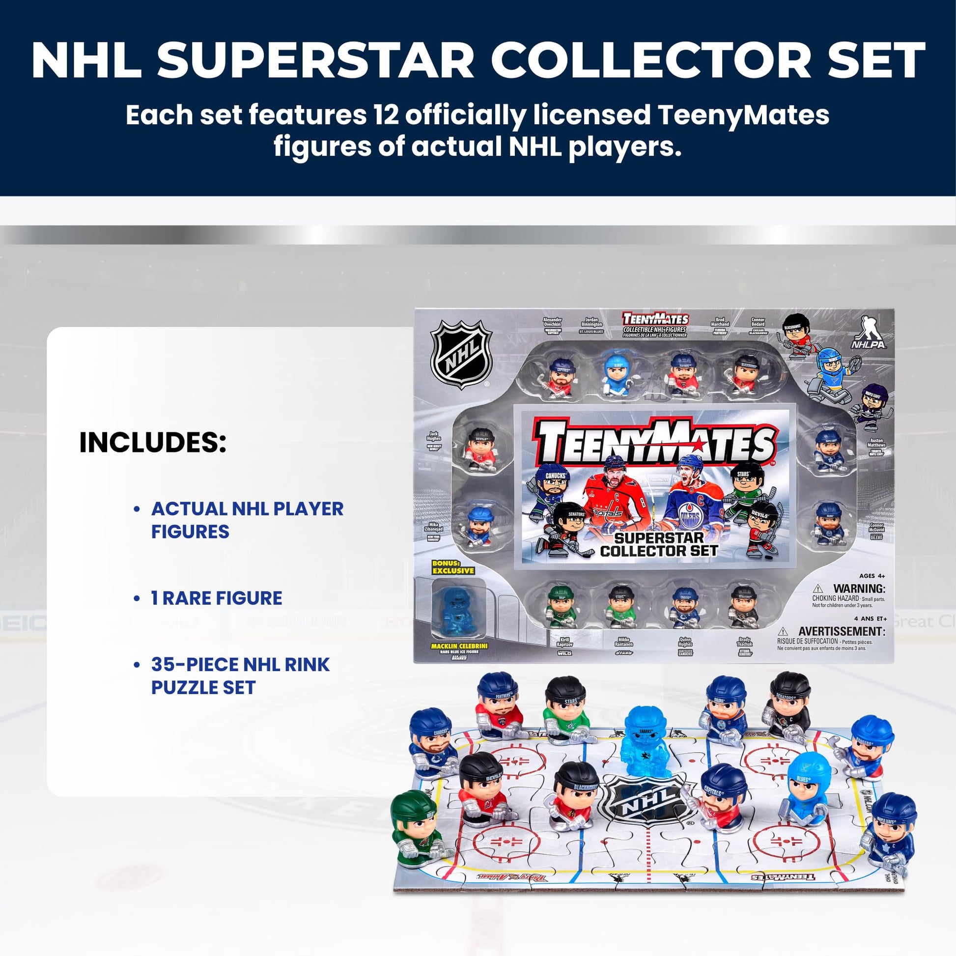 TeenyMates NHL Hockey Action Figures Gift Set