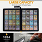 X PRO 1000+ Card Binder - Comes with 200 Card Sleeves | Compatible with TCG, Sports, MTG & More - 16 Pocket Card Binder | TCG Binder