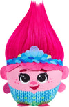 Mattel DreamWorks Trolls Band Together Hairmony Mixers Queen Poppy Plush Toy with Sound, 6-inch Soft Doll Inspired by the Movie, Interactive