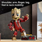 LEGO Marvel Ravager Jumpsuit Groot Building Toy for Boys & Girls, Ages 10+ - Posable Display & Play Figure W/Detonator Device - Gift Idea