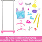 Barbie On-set Stylist Doll & 14 Accessories, Brooklyn Doll with Garment Rack, Top, Fashion Pieces, Puppy & More