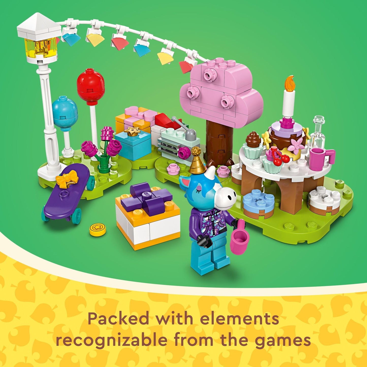 LEGO Animal Crossing Julian’s Birthday Party Video Game Toy for Kids, Animal Crossing Toy from The Video Game Series with Horse Minifigure, Birthday