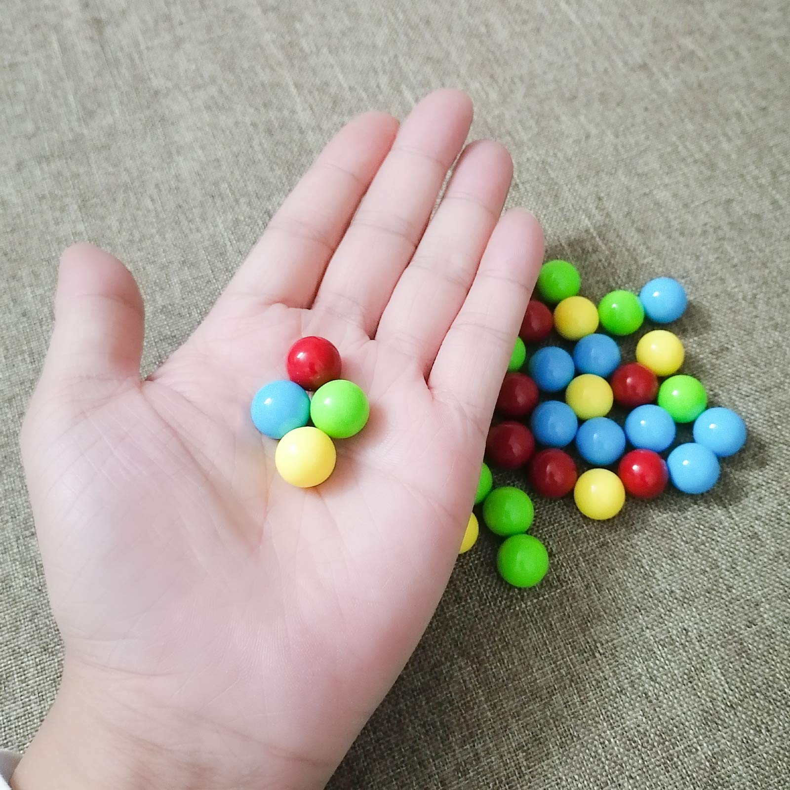 Hotusi 60Pcs Game Replacement Marbles Balls Compatible with Hungry Hungry Hippos