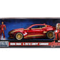 Jada Toys Marvel 1:24 2016 Chevy Camaro SS Die-cast Car with 2.75" Iron Man Figure, Toys for Kids and Adults, Red (99724)
