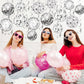54 Pieces Disco Party Decorations Sliver Disco Ball Hanging Swirls 70s Ceiling Decor for 70s Fever Birthday Party Supplies