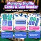 CLYAIDET 2026 Mahjong Accessories Set, 4 Pack Mahjong Shuffler Cards, Line Reader, Card Sleeve/Card Holder(Matte Anti-Glare Plastic Sleeves),