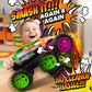 Team Power Exploding Monster Truck Toy with Explosive Crash Sounds and Lights, Smash It Up Again and Again, 8.7” Monster Truck Toys for Boys Kids Ages
