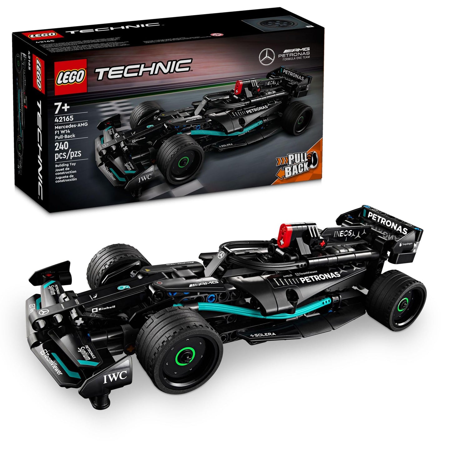 LEGO Technic Mercedes-AMG F1 W14 E Performance Pull-Back Car Toy, Vehicle Building Set for Boys and Girls, Mercedes Race Car Toy Model, Gift for Kids