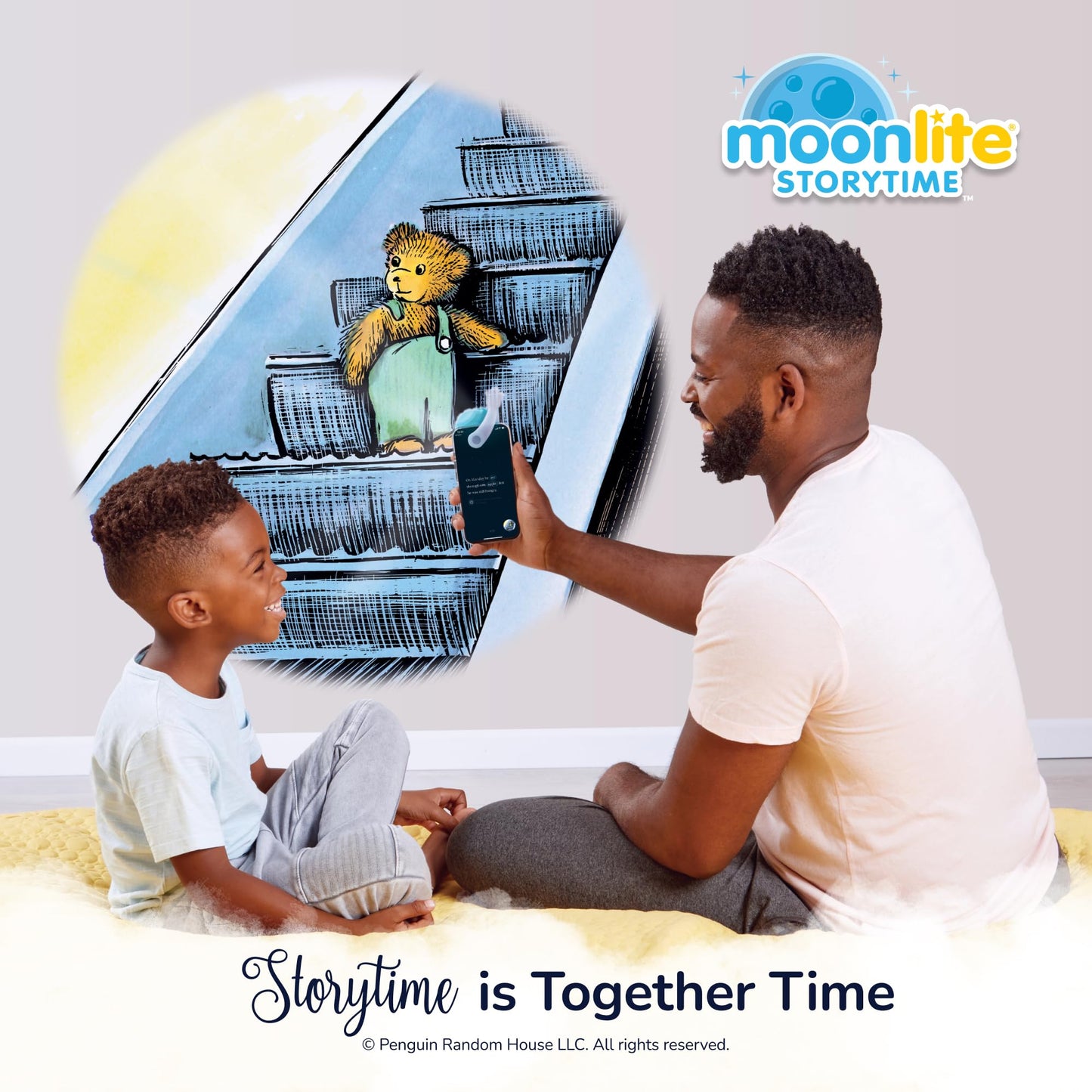 Moonlite Storytime 2-Story Bundle, Requires Moonlite Projector (Sold Separately), The Little Engine that Could and Corduroy, Vibrant Storybook Art