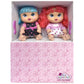 Cuddle Kids: 11" Yummy Hearts Dolls - 2 Pack Hard Body Dolls, Brush Their Blue & Pink Hair w/The Included Combs, New Adentures, Toddler & Kids Age 2+