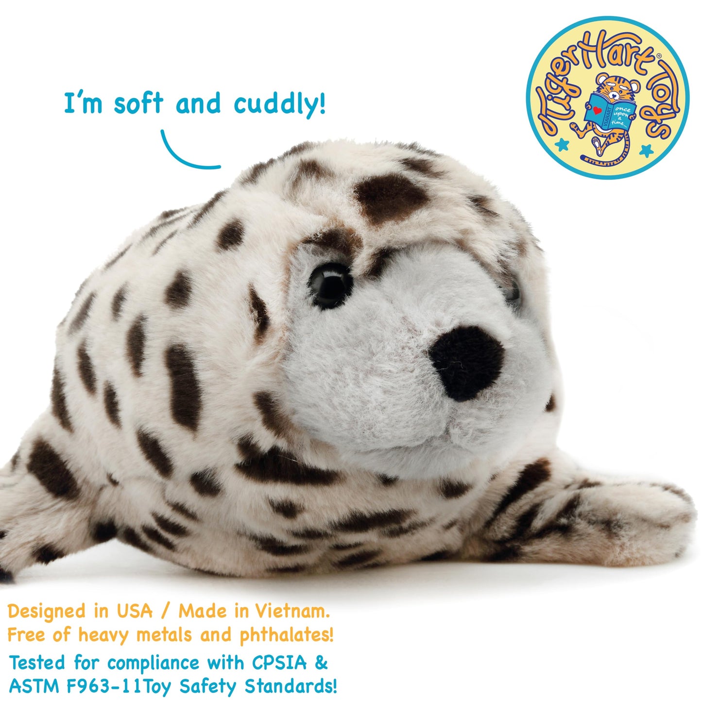 TigerHart Simona The Spotted Seal - 15 Inch Stuffed Animal Plush
