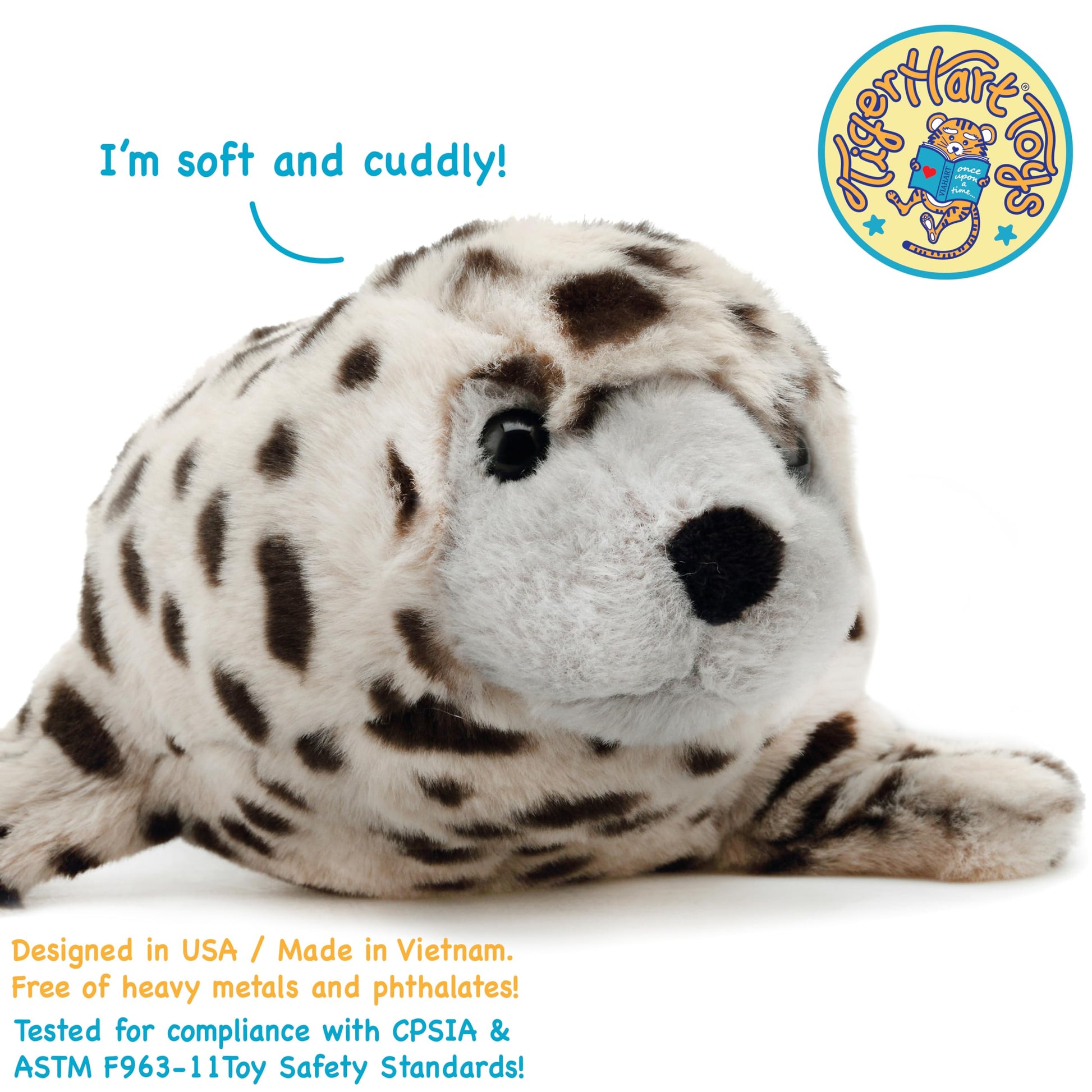 TigerHart Simona The Spotted Seal - 15 Inch Stuffed Animal Plush