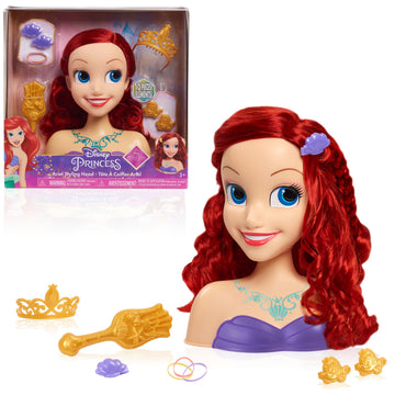 Disney Princess Ariel Styling Head, 14-pieces, Pretend Play