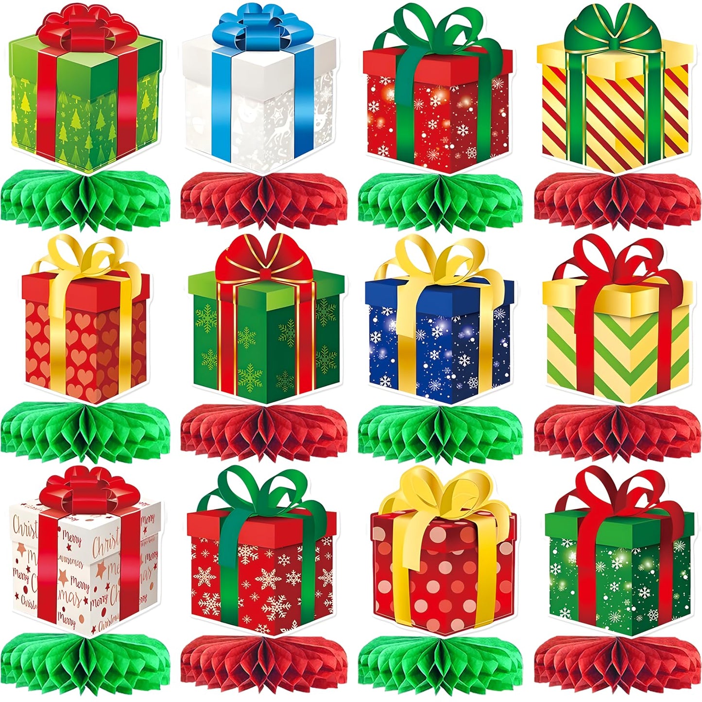Christmas Party Decorations Christmas Honeycomb Centerpieces Holiday Party Decorations for Christmas Party Table Decorations Funny Christmas Party
