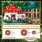 2233PCS Mushroom House Building Blocks Sets not Compatible with lego Size