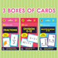 Carson Dellosa 3-Pack Math Flash Cards, Ages 8-12, Multiplication