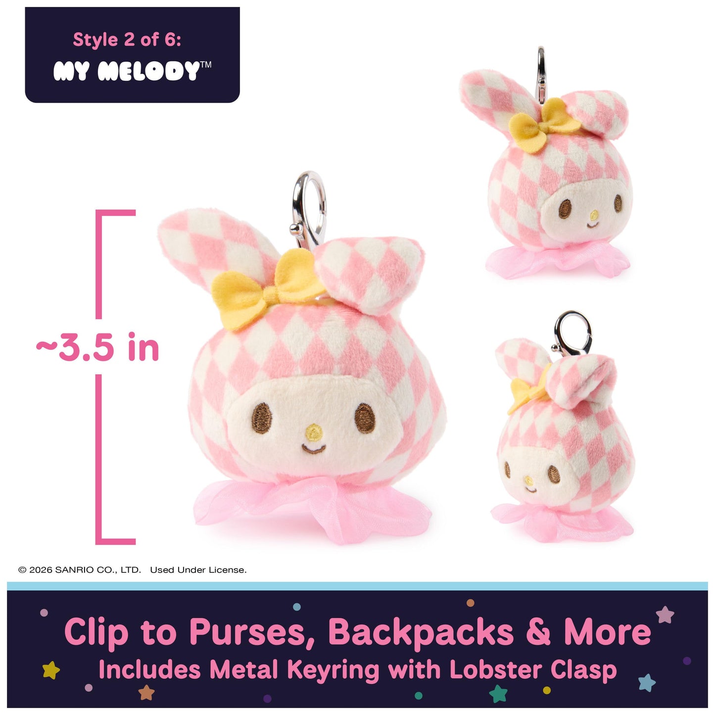 GUND Hello Kitty & Friends 3-Inch Surprise Circus Plush (1 of 6 Styles)