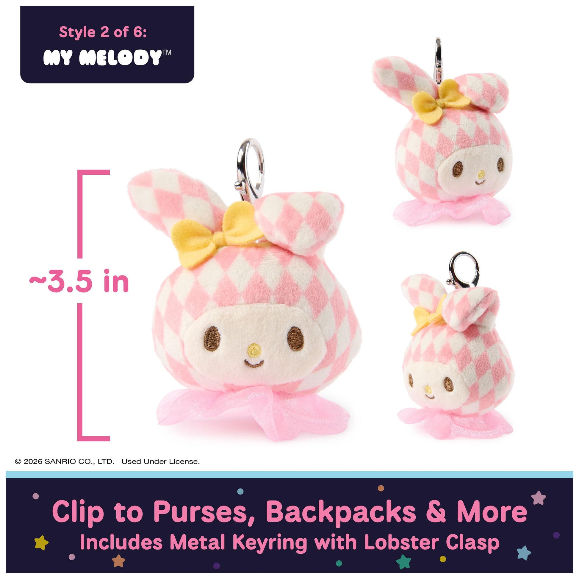 GUND Hello Kitty & Friends 3-Inch Surprise Circus Plush (1 of 6 Styles)