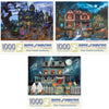 Bits and Pieces - Value Set of Three (3) - 1000 Piece Jigsaw Puzzles for Adults - Halloween Collection 1000 pc Jigsaws by Multiple Artists - 20" x 27"