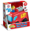 Small World Toys Fire Truck Toy: Interactive Press-to-Go Fire Trucks for Toddlers 1-3, Pretend Play Rescue Vehicle, Fire Engine Toy Gifts for Boy