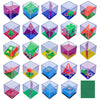 Brain Teaser Puzzle Cubes Party Favors for ADHD Autism Kids Adults 24 Pack Fidget Toy Set Gifts Mini Games Stress Relief Stocking Stuffers Bulk Goodie