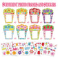 Hayux Mother's Day DIY Craft Kits for Kids 24 Packs DIY Love You Mom Flower Photo Frames Set with Stickers Paper Picture Frames Funny Mother's Day