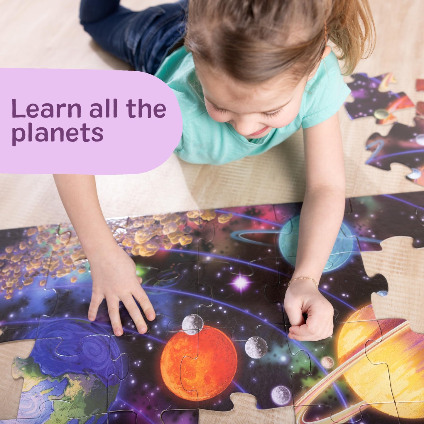 Melissa & Doug Solar System Jumbo Floor Puzzle 48-Piece Space Toy
