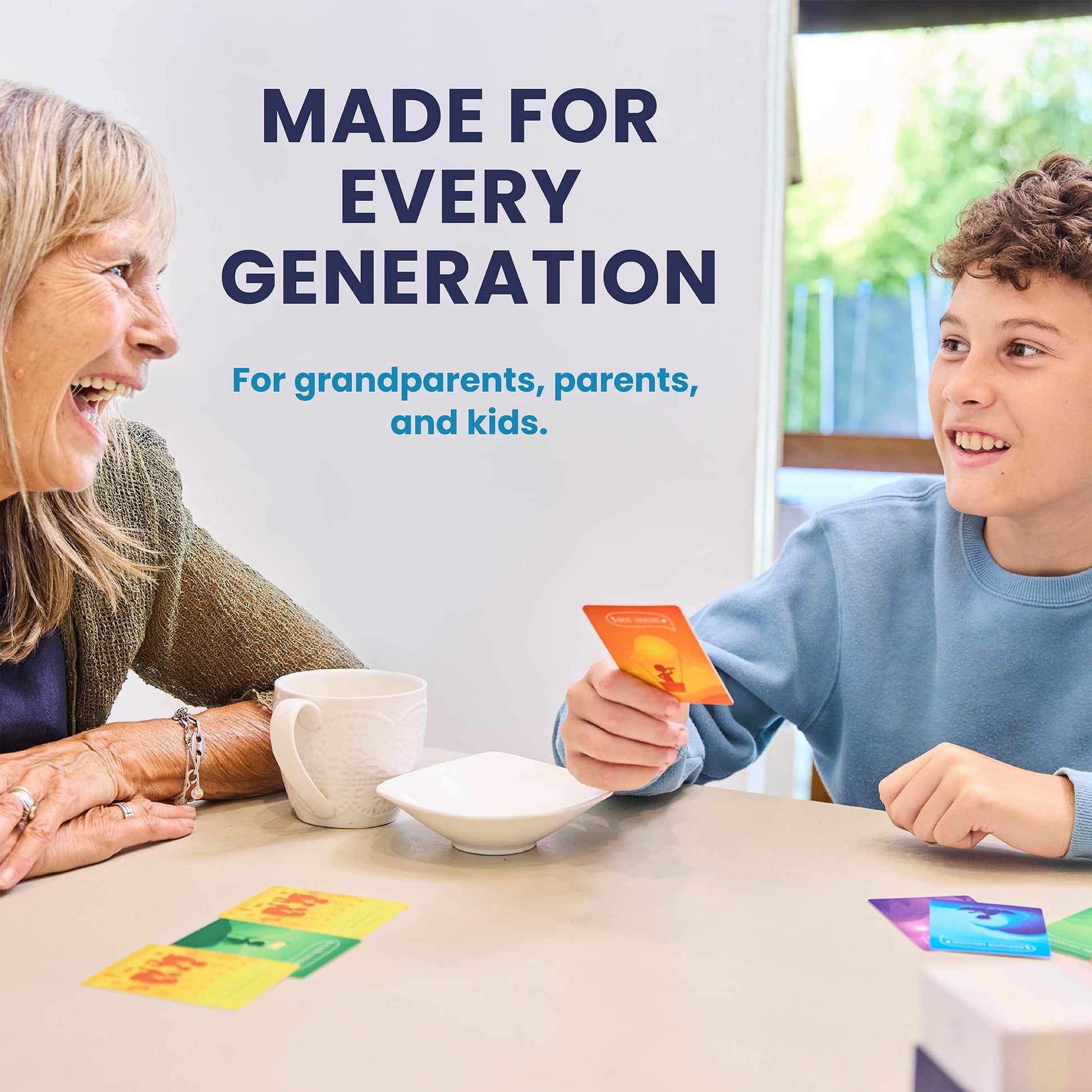 True Talk Family Edition Conversation Starter Card Game, 200 Conversation Cards for Kids and Families, Screen Free Family Game for Dinner, Game Night