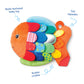 Melissa & Doug K’s Kids, Flip Fish Stuffed Animal, Soft Baby Book, Multi-Textured Squeaking & Crinkling Infant Sensory Toys for Babies with Baby