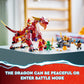 LEGO NINJAGO Heatwave Transforming Lava Dragon 71793 Building Toy Set, Features a Ninja Dragon, a Hovercraft Vehicle and 5 Minifigures, Lava Dragon