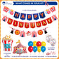 Pirese Carnival & Circus Birthday Party Decorations - Birthday Party Supplies | Banner & Balloons Decor for Kids