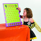 Fun Express Halloween Disk Drop Game 8 Piece Set - Premium Wooden Plinko Board Style Halloween Party Games for Kids & Adults | Fall Festival Carnival