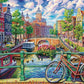 Cobble Hill 1000 Piece Puzzle - Amsterdam Canal - Sample Poster Included