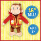 Kids Preferred Curious George Learn to Dress Monkey Stuffed Animal Plush Toys Soft Cute Cuddle Plushie Gifts for Baby and Toddler Boys and Girls - 12"